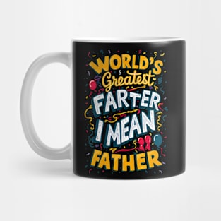 Worlds Best Farter I Mean Father Funny Dog Fathers Day Mug